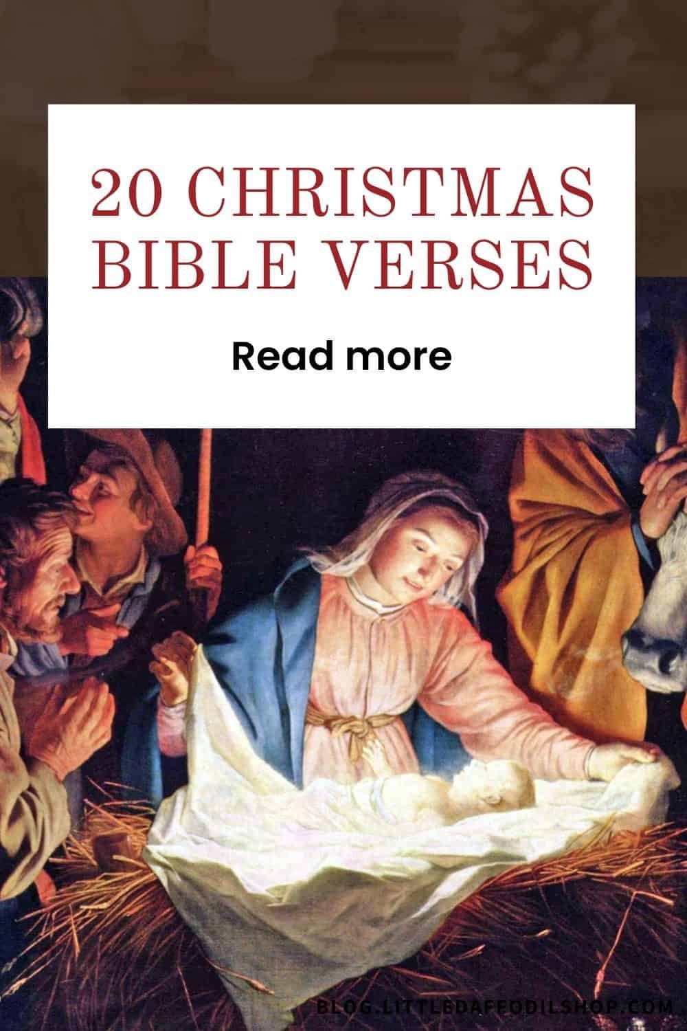 20 Christmas bible verses pin